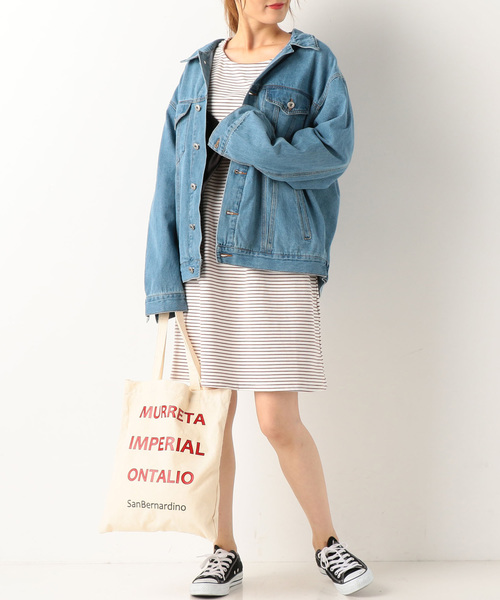 archives（アルシーヴ）の「ビッグシルエットGジャン（デニムジャケット・レディース・ネイビー/ロイヤルブルー・MEDIUM）」の7枚目の写真