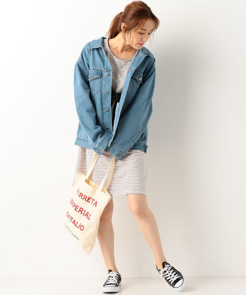 archives（アルシーヴ）の「ビッグシルエットGジャン（デニムジャケット・レディース・ネイビー/ロイヤルブルー・MEDIUM）」の8枚目の写真