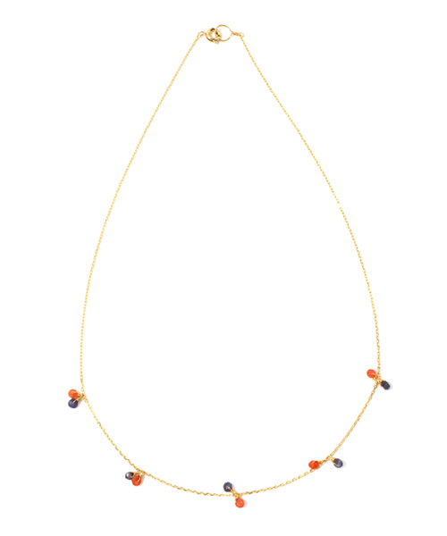 Anoutcommune（アナウトコミューン）の「BERRY STONE NECKLACE with hand made（ネックレス・レディース・ターコイズブルー/ピンク/オレンジ・FREE）」の3枚目の写真
