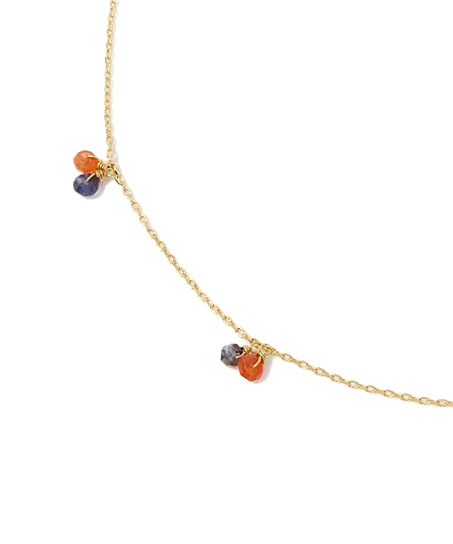 Anoutcommune（アナウトコミューン）の「BERRY STONE NECKLACE with hand made（ネックレス・レディース・ターコイズブルー/ピンク/オレンジ・FREE）」の5枚目の写真