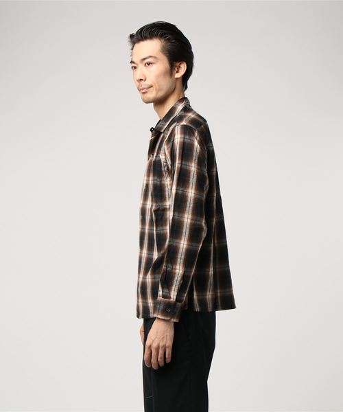 BEN DAVIS BLACKOUT COLLECTION（ベンデイビスブラックアウトコレクション）の「OMBRE CHECK SHIRTS（シャツ/ブラウス・メンズ・ブラック/ブラウン/レッド・MEDIUM/SMALL/LARGE）」の4枚目の写真