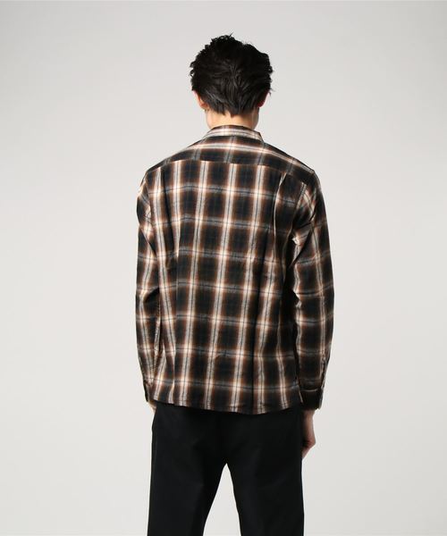 BEN DAVIS BLACKOUT COLLECTION（ベンデイビスブラックアウトコレクション）の「OMBRE CHECK SHIRTS（シャツ/ブラウス・メンズ・ブラック/ブラウン/レッド・MEDIUM/SMALL/LARGE）」の5枚目の写真
