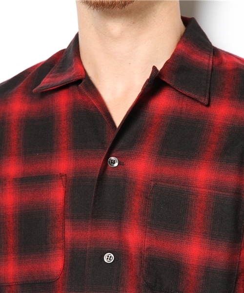 BEN DAVIS BLACKOUT COLLECTION（ベンデイビスブラックアウトコレクション）の「OMBRE CHECK SHIRTS（シャツ/ブラウス・メンズ・ブラック/ブラウン/レッド・MEDIUM/SMALL/LARGE）」の7枚目の写真