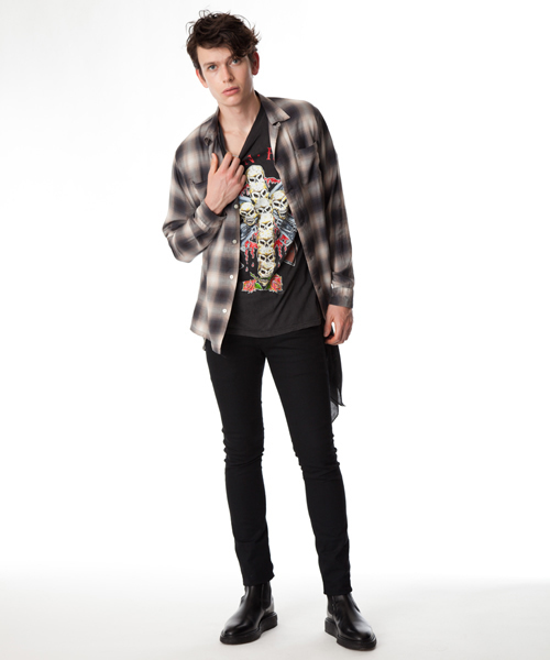 BEN DAVIS BLACKOUT COLLECTION（ベンデイビスブラックアウトコレクション）の「OMBRE CHECK SHIRTS（シャツ/ブラウス・メンズ・ブラック/ブラウン/レッド・MEDIUM/SMALL/LARGE）」の10枚目の写真