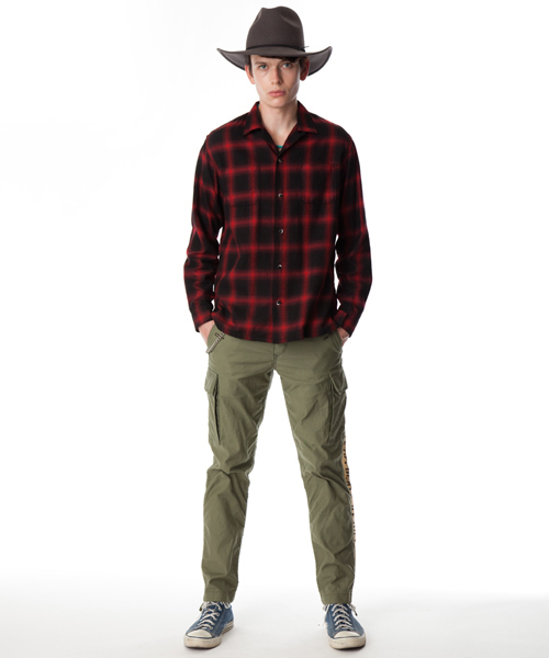 BEN DAVIS BLACKOUT COLLECTION（ベンデイビスブラックアウトコレクション）の「OMBRE CHECK SHIRTS（シャツ/ブラウス・メンズ・ブラック/ブラウン/レッド・MEDIUM/SMALL/LARGE）」の11枚目の写真