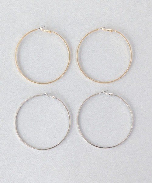 Phoebe(フィービィー)の「ビッグサークルフープピアス/大ぶり/存在感◎/主役級(ピアス(両耳用)・レディース・シルバー/ゴールド・FREE)」の12枚目の写真