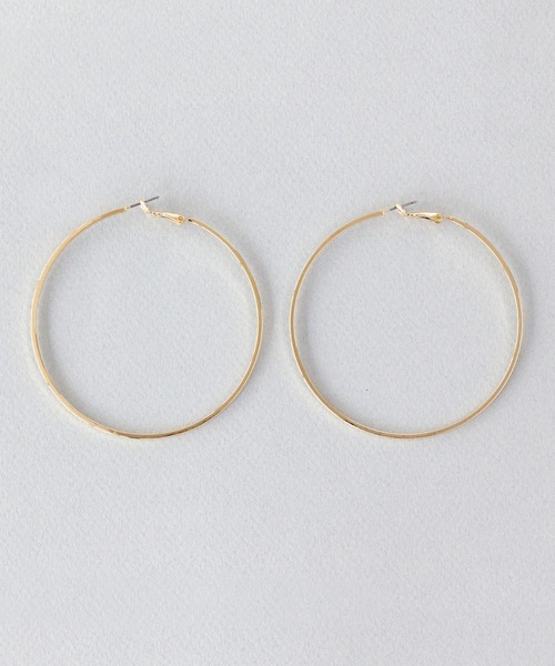 Phoebe（フィービィー）の「≪雑誌掲載≫ビッグサークルフープピアス/大ぶり/存在感◎/主役級（ピアス（両耳用）・レディース・シルバー/ゴールド・FREE）」の12枚目の写真