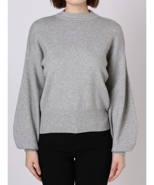 EMODA（エモダ）の「UPネックパフニット（ニット/セーター・レディース・ブラック/ミント/パープル/ブラウン・FREE）」の15枚目の写真