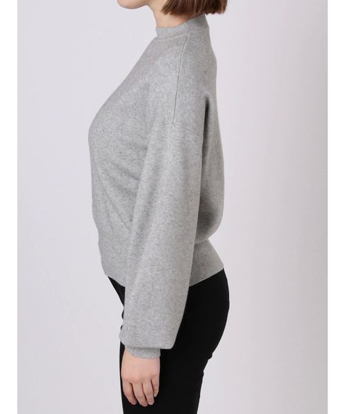 EMODA（エモダ）の「UPネックパフニット（ニット/セーター・レディース・ブラック/ミント/パープル/ブラウン・FREE）」の9枚目の写真