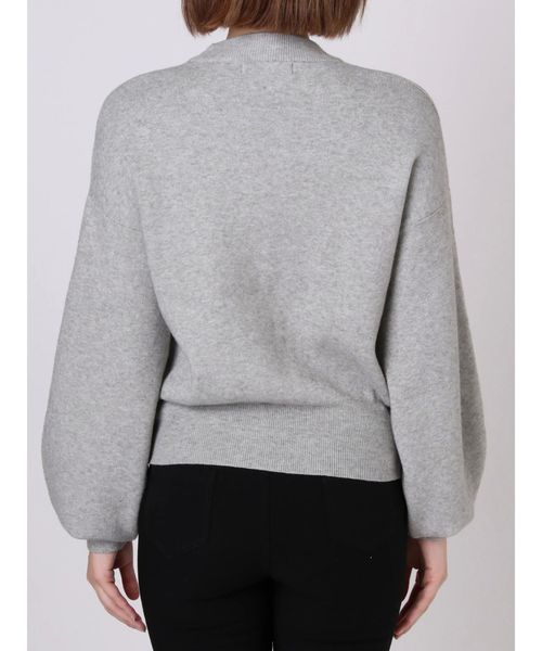 EMODA（エモダ）の「UPネックパフニット（ニット/セーター・レディース・ブラック/ミント/パープル/ブラウン・FREE）」の6枚目の写真