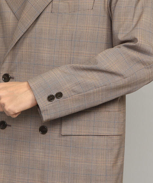 BEAUTY&YOUTH UNITED ARROWS（ビューティーアンドユースユナイテッドアローズ）の「BY チェック ルーズ 4B ジャケット ◆（テーラードジャケット・メンズ・ダークブラウン・SMALL/LARGE/MEDIUM）」の4枚目の写真
