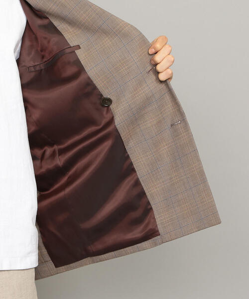 BEAUTY&YOUTH UNITED ARROWS（ビューティーアンドユースユナイテッドアローズ）の「BY チェック ルーズ 4B ジャケット ◆（テーラードジャケット・メンズ・ダークブラウン・SMALL/LARGE/MEDIUM）」の7枚目の写真