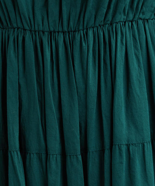 green label relaxing(グリーンレーベルリラクシング)の「CFC INDIA Vネック ティアード ワンピース(ワンピース・レディース・ベージュ/ネイビー/ダークグリーン・FREE)」の13枚目の写真