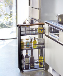 tower（タワー）の「WEB限定 tower/タワー ハンドル付きスリムワゴン（家具）」