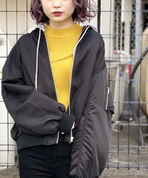 WEGO | WEGO/2WAYフード付きMA-1(MA-1)