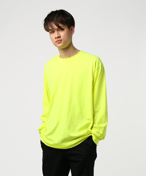 GILDAN(ギルダン)の「WEGO/ギルダン無地ロンT(Tシャツ/カットソー・メンズ・ブラック/ホワイト/オレンジ系その他/イエロー系その他・MEDIUM/LARGE)」の3枚目の写真