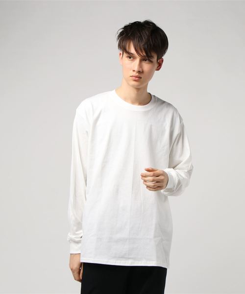 GILDAN(ギルダン)の「WEGO/ギルダン無地ロンT(Tシャツ/カットソー・メンズ・ブラック/ホワイト/オレンジ系その他/イエロー系その他・MEDIUM/LARGE)」の2枚目の写真