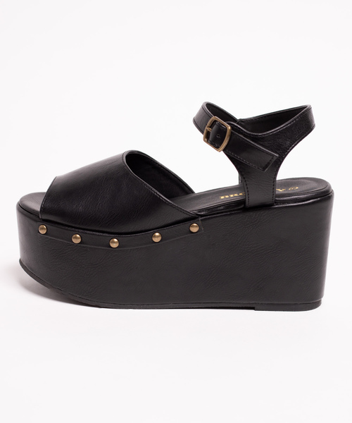 WEGO（ウィゴー）の「WEGO/厚底スタッズサンダル（サンダル・レディース・ピンク/ブラック系その他/ベージュ/ブラック・MEDIUM/LARGE）」の11枚目の写真