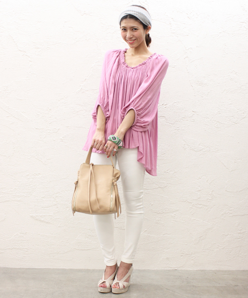 mystic(ミスティック)の「3WAY BAG(ショルダーバッグ・レディース・アイボリー/ブラック/ベージュ/サックスブルー・フリ-)」の3枚目の写真