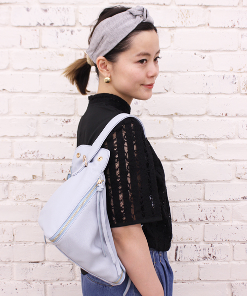 mystic(ミスティック)の「3WAY BAG(ショルダーバッグ・レディース・アイボリー/ブラック/ベージュ/サックスブルー・フリ-)」の14枚目の写真