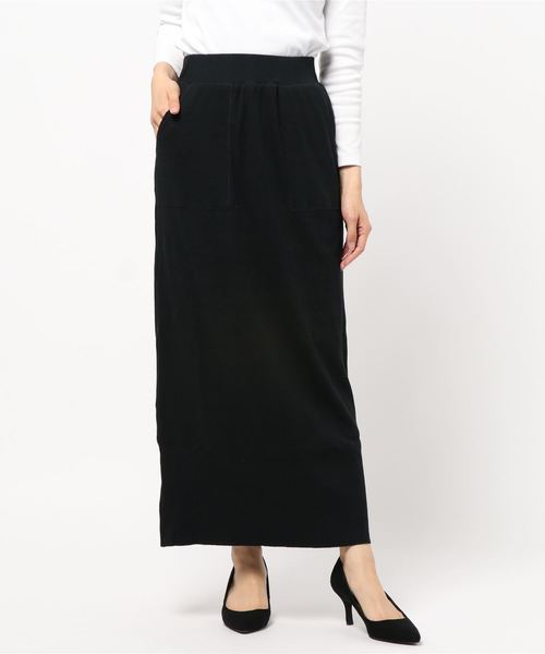 KOBE LETTUCE（コウベレタス）の「2type[ワイドパンツorロングスカート]セルフカットリブボトムス（その他パンツ・レディース・ブラック/アイボリー/モカ/ホワイト系その他/ブラック系その他/ブラウン系その他/ベージュ系その他/グレイッシュベージュ・FREE）」の4枚目の写真