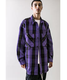 MONKEY TIME | ＜monkey time＞ HEAVY CHECK TWILL OVER SIZED CPO/オーバーサイズシャツ(シャツ/ブラウス)