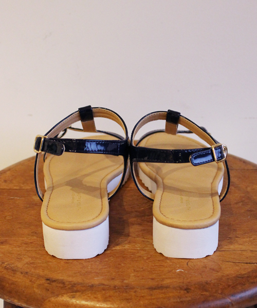 BEAUTY&YOUTH UNITED ARROWS（ビューティーアンドユースユナイテッドアローズ）の「BYSF ∵エナメルEVASOLEサンダル  ◆（サンダル・レディース・ベージュ/ネイビー/オレンジ・35/36/38/37）」の8枚目の写真