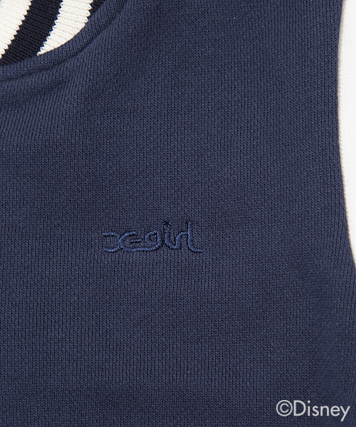 X-girl Stages（エックスガールステージス）の「【VERY(ベリー)11月号掲載商品】【Disney（ディズニー）】 SWEAT  STADIUM  JUMPER (4T～7T)/ ミッキー/ スタジャン（スタジャン・キッズ・ブラック/ネイビー・6T/5T/7T/4T）」の10枚目の写真