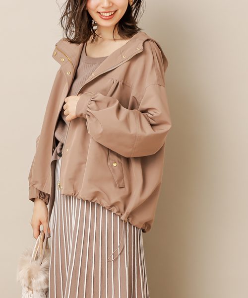 natural couture（ナチュラルクチュール）の「ボリューム袖マンパ（マウンテンパーカー・レディース・ブラウン/ベージュ/カーキ・FREE）」の12枚目の写真