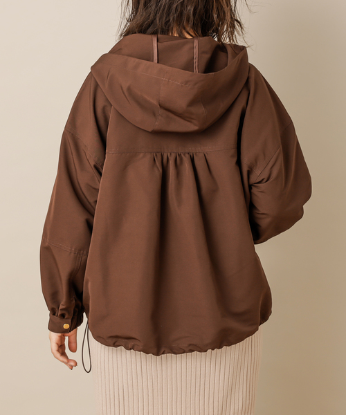 natural couture（ナチュラルクチュール）の「ボリューム袖マンパ（マウンテンパーカー・レディース・ブラウン/ベージュ/カーキ・FREE）」の19枚目の写真