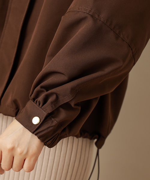 natural couture（ナチュラルクチュール）の「ボリューム袖マンパ（マウンテンパーカー・レディース・ブラウン/ベージュ/カーキ・FREE）」の21枚目の写真