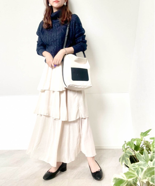 Anytime Songs（エニータイムソングス）の「アラン編みタートルネックセーター（ニット/セーター・メンズ・グレー/ブルー/ワインレッド/ホワイト/ブラック/ネイビー/ブラック系その他/ホワイト×ブラック/ベージュ・MEDIUM/LARGE/SMALL/X-LARGE）」の10枚目の写真