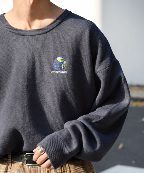 kutir（クティール）の「地球刺繍ニット（Tシャツ/カットソー・メンズ・パープル/ブラック/ライトグリーン・MEDIUM/LARGE）」の16枚目の写真