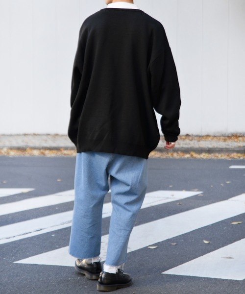 kutir（クティール）の「地球刺繍ニット（Tシャツ/カットソー・メンズ・パープル/ブラック/ライトグリーン・MEDIUM/LARGE）」の4枚目の写真