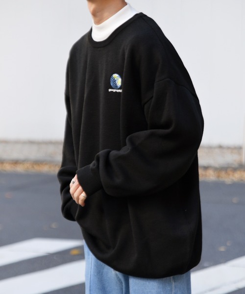 kutir（クティール）の「地球刺繍ニット（Tシャツ/カットソー・メンズ・パープル/ブラック/ライトグリーン・MEDIUM/LARGE）」の14枚目の写真