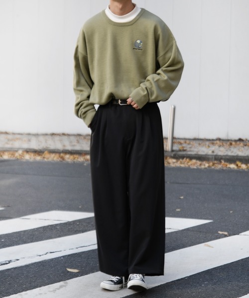 kutir（クティール）の「地球刺繍ニット（Tシャツ/カットソー・メンズ・パープル/ブラック/ライトグリーン・MEDIUM/LARGE）」の10枚目の写真