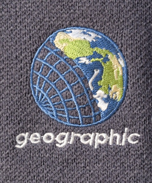 kutir（クティール）の「地球刺繍ニット（Tシャツ/カットソー・メンズ・パープル/ブラック/ライトグリーン・MEDIUM/LARGE）」の9枚目の写真