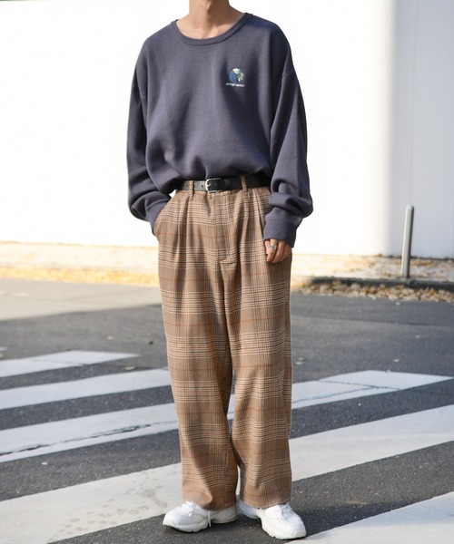 kutir（クティール）の「地球刺繍ニット（Tシャツ/カットソー・メンズ・パープル/ブラック/ライトグリーン・MEDIUM/LARGE）」の13枚目の写真