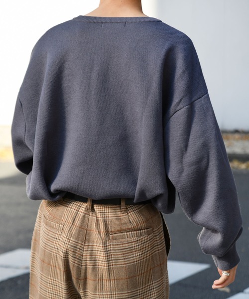 kutir（クティール）の「地球刺繍ニット（Tシャツ/カットソー・メンズ・パープル/ブラック/ライトグリーン・MEDIUM/LARGE）」の6枚目の写真