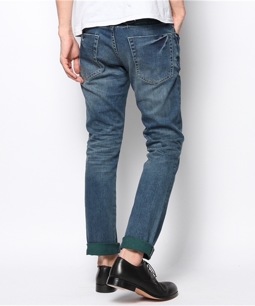 MORGAN HOMME（モルガンオム）の「バックカラーデニム/デニムパンツ（デニムパンツ・メンズ・ブルー/ネイビー・SMALL/LARGE/MEDIUM/BL/AL）」の6枚目の写真