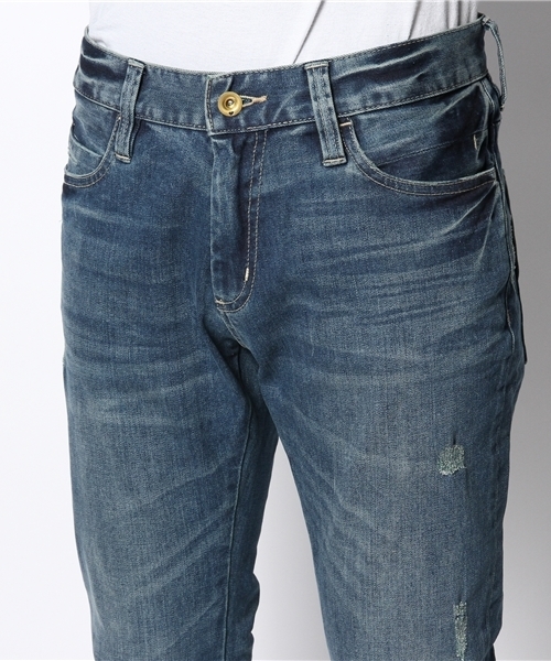 MORGAN HOMME（モルガンオム）の「バックカラーデニム/デニムパンツ（デニムパンツ・メンズ・ブルー/ネイビー・SMALL/LARGE/MEDIUM/BL/AL）」の8枚目の写真