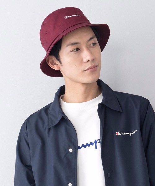 Champion(チャンピオン)の「【CHAMPION/チャンピオン】スクリプトバケットハット ブランドロゴ 刺繍(ハット・メンズ・ワンウォッシュ/ケミカルウォッシュ/ワイン/ライトグリーン/ミント/ホワイト/ブラック/ベージュ/パープル/ネイビー/ピンク/イエロー・FREE)」の12枚目の写真