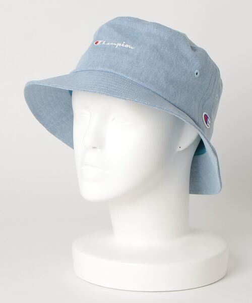 Champion(チャンピオン)の「【CHAMPION/チャンピオン】スクリプトバケットハット ブランドロゴ 刺繍(ハット・メンズ・ワンウォッシュ/ケミカルウォッシュ/ワイン/ライトグリーン/ミント/ホワイト/ブラック/ベージュ/パープル/ネイビー/ピンク/イエロー・FREE)」の8枚目の写真