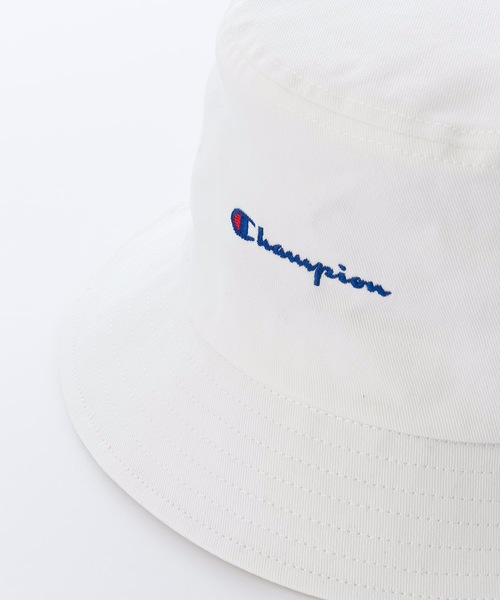 Champion(チャンピオン)の「【CHAMPION/チャンピオン】スクリプトバケットハット ブランドロゴ 刺繍(ハット・メンズ・ワンウォッシュ/ケミカルウォッシュ/ワイン/ライトグリーン/ミント/ホワイト/ブラック/ベージュ/パープル/ネイビー/ピンク/イエロー・FREE)」の16枚目の写真