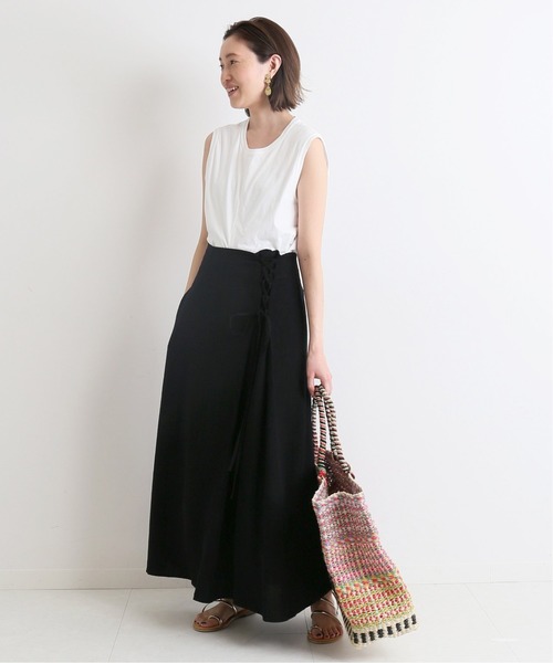 セール】リネンレースアップスカート◇（スカート）｜SLOBE IENA