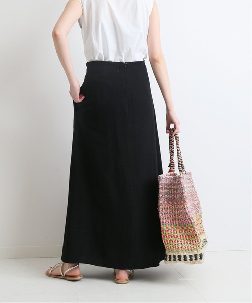 SLOBE IENA(スローブイエナ)の「リネンレースアップスカート◆(スカート・レディース・イエロー/ナチュラル/ブラック系その他・40/38/36)」の20枚目の写真