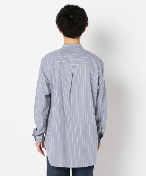 GLOSTER(グロスター)の「オーバーシルエット ロングシャツ(シャツ/ブラウス・メンズ・ホワイト/ブルー系その他・M/S/L)」の5枚目の写真