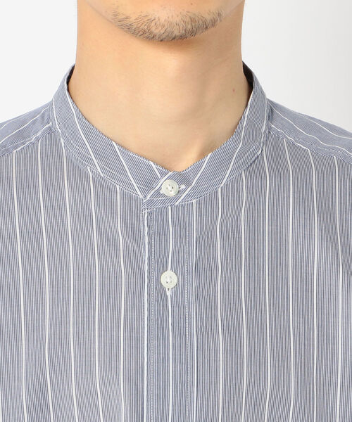 GLOSTER(グロスター)の「オーバーシルエット ロングシャツ(シャツ/ブラウス・メンズ・ホワイト/ブルー系その他・M/S/L)」の6枚目の写真