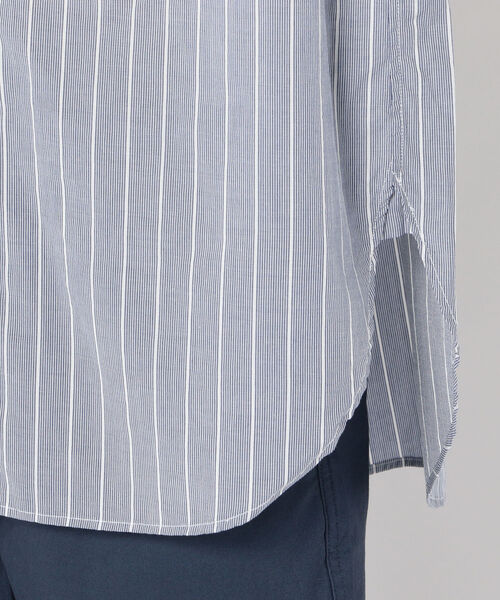 GLOSTER(グロスター)の「オーバーシルエット ロングシャツ(シャツ/ブラウス・メンズ・ホワイト/ブルー系その他・M/S/L)」の8枚目の写真