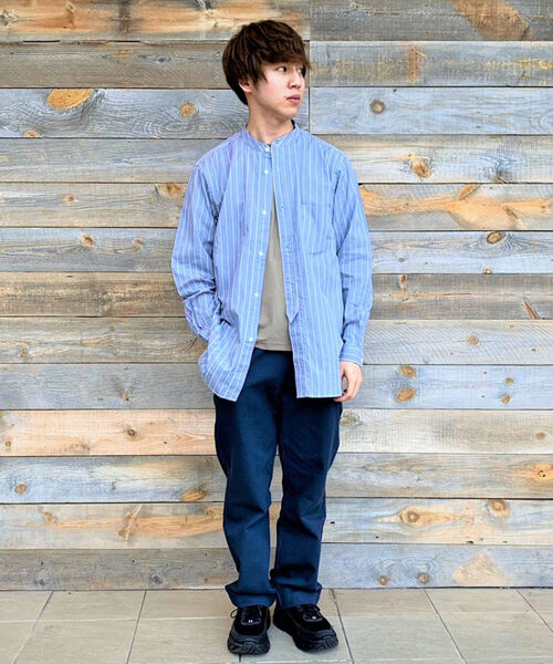 GLOSTER(グロスター)の「オーバーシルエット ロングシャツ(シャツ/ブラウス・メンズ・ホワイト/ブルー系その他・M/S/L)」の19枚目の写真